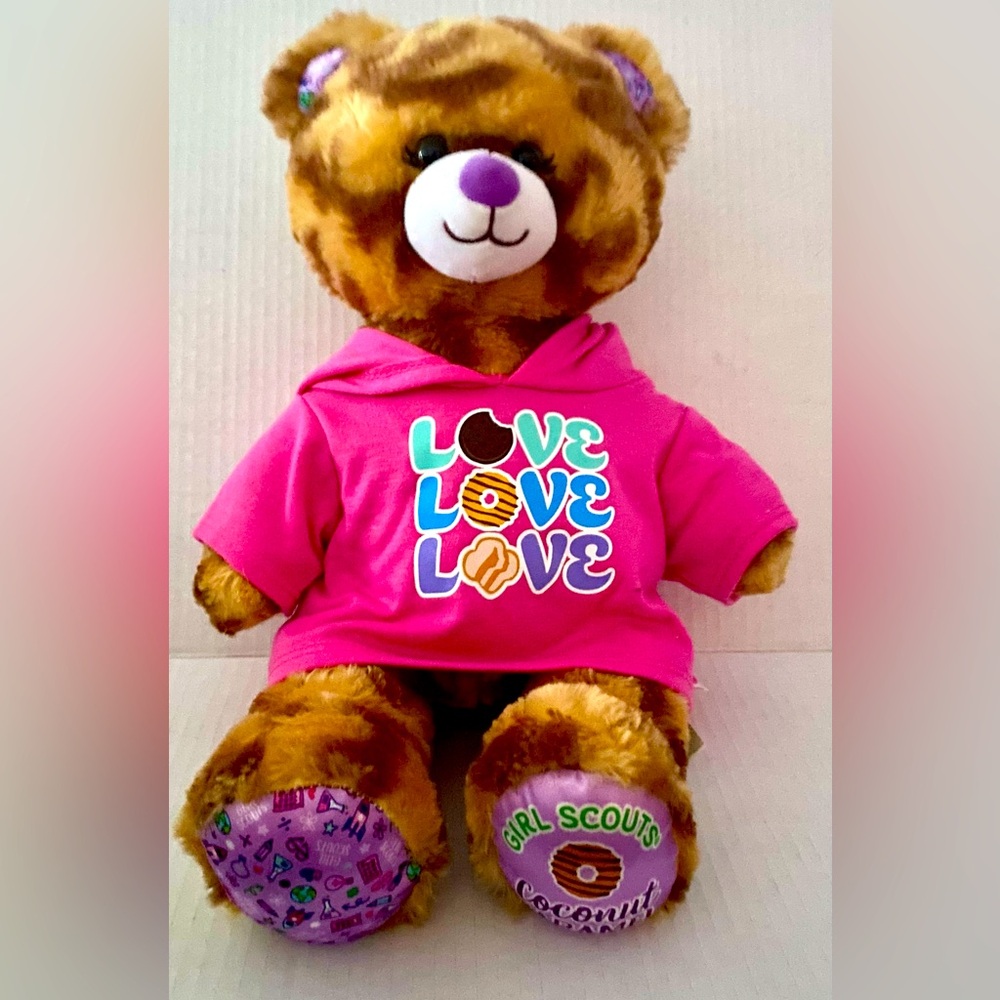 Build-A-Bear Workshop Girl Scouts Coconut Caramel Cookie Bear Stuffed Animal16”